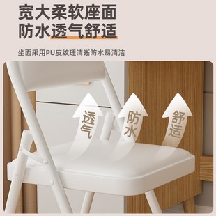 简易凳子靠背椅家用宿舍办公椅可折叠椅子电脑椅培训会议椅餐桌椅
