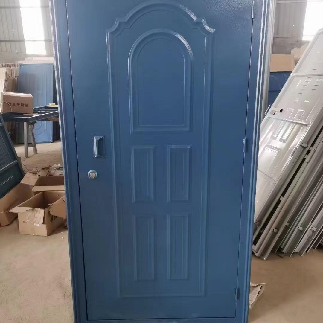 定制单板工程双开门储藏间铁门单门入户门铁皮防盗门钢质家用进户