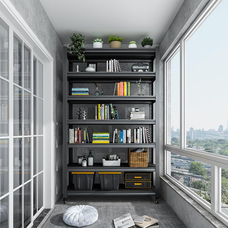 加厚阳台置物架多层收纳柜家用厨房落地式收纳层架储藏间地下室货