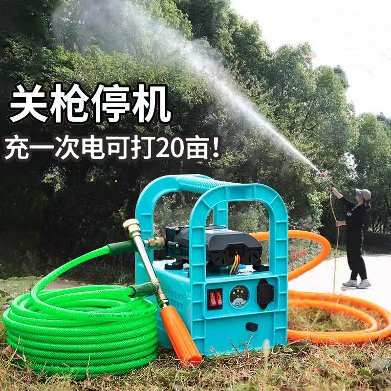 电动喷雾器充电手提可携式农用果树喷药机高压隔膜洗车抽水泵弥雾