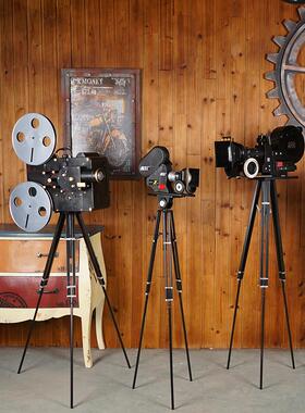 怀旧电影机摆件老式放映机摄像机照相机模型复古胶片场景布置道具