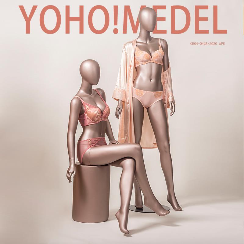 高档内衣店模特展示架全身男橱窗服装模特道具女婚纱假人体偶人台