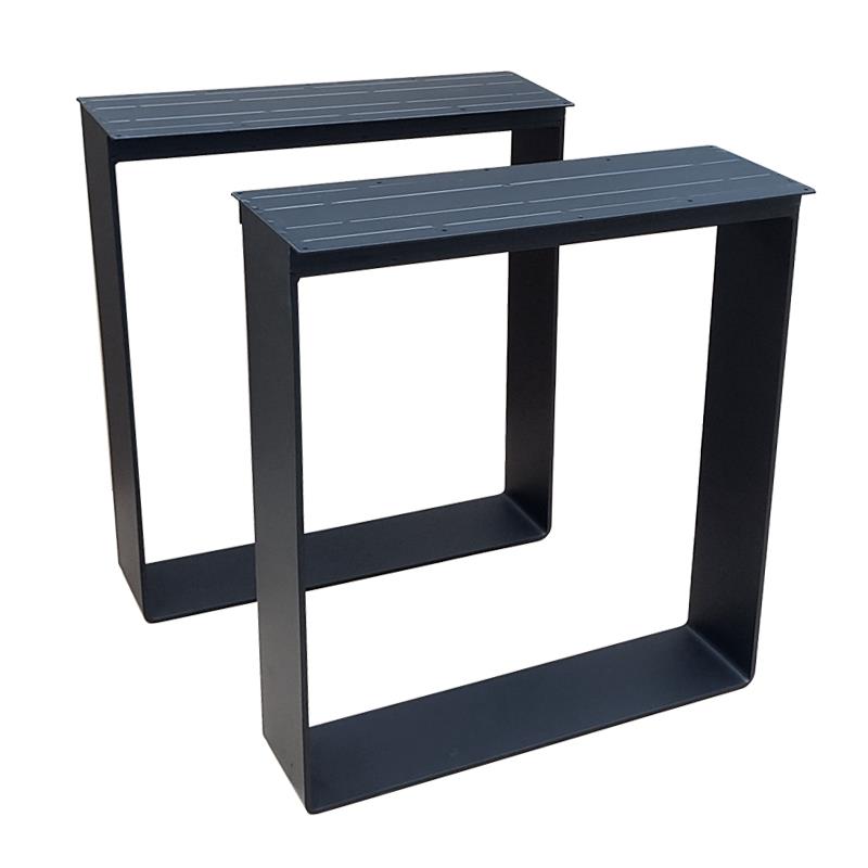 大板支架桌腿金属实心黑色桌架定制餐桌腿茶几脚桌子腿办公桌脚