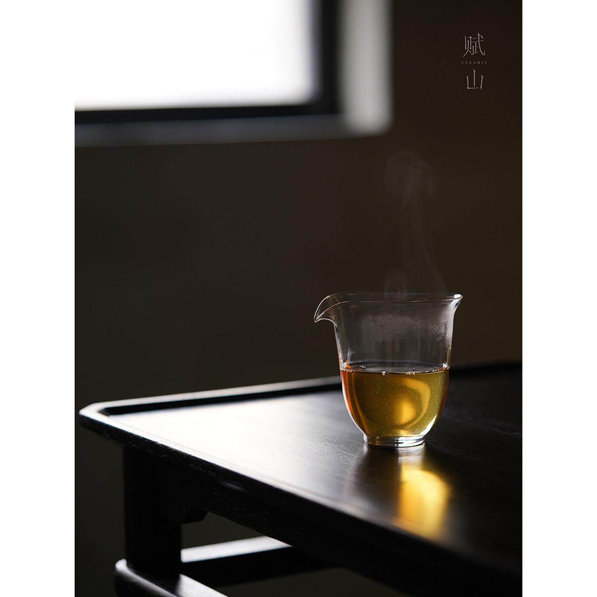 赋山堂官方丨泡茶公道杯玻璃高档加厚分茶器倒茶海大容量茶具配件,餐饮具,公道杯,淘宝优惠券,粉丝福利购,淘宝优惠卷