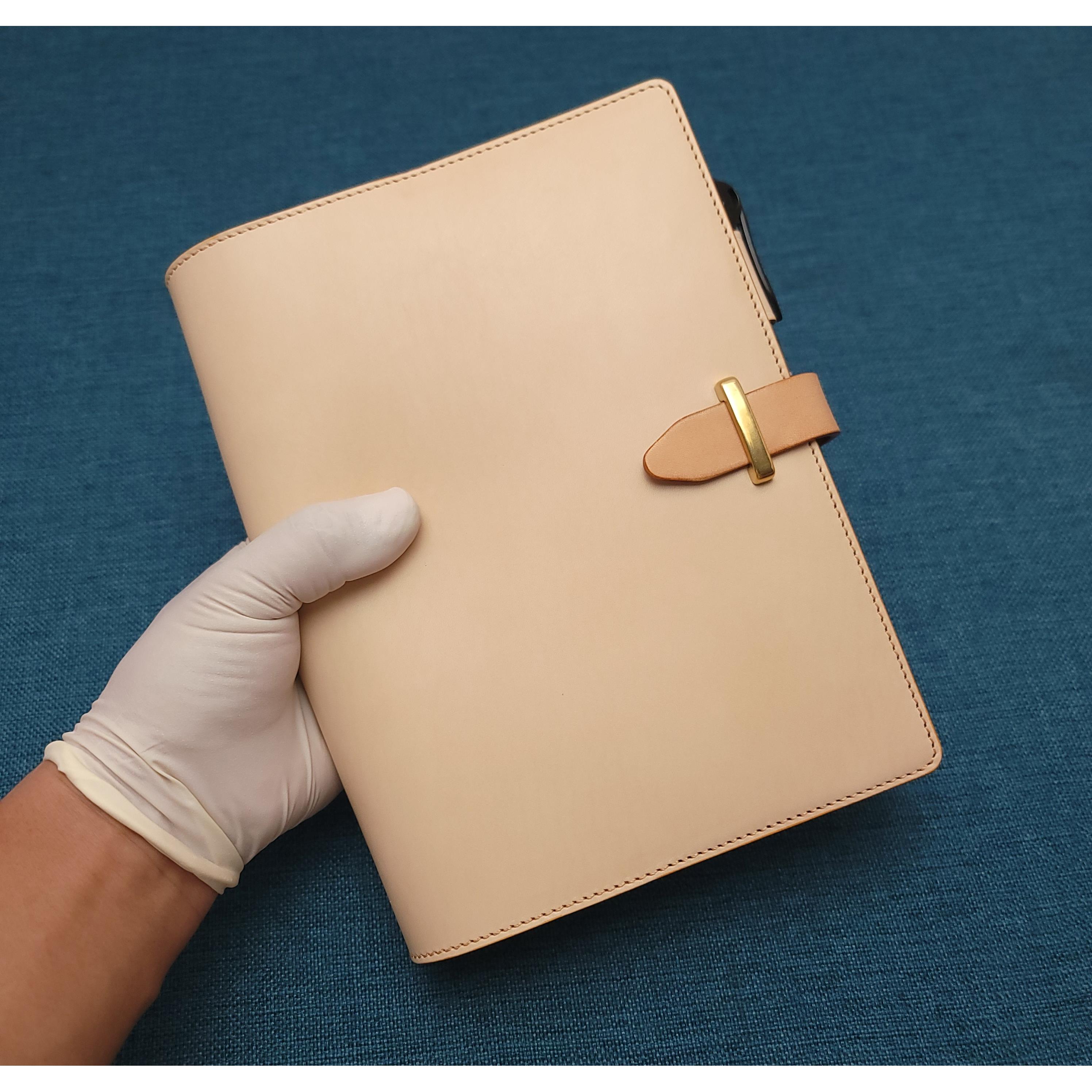 手账本笔记本A7A4B5奇葩A6A5A6M5头层B6牛皮活页定页B5原色植鞣革