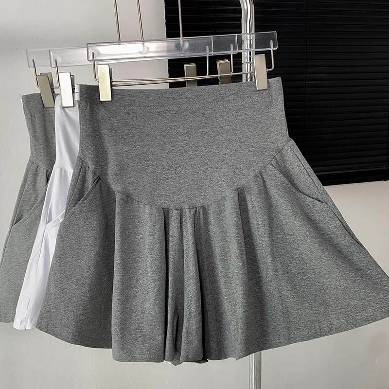 芭蕾风孕妇短裤女夏季薄款外穿小个子纯棉阔腿运动裤裙夏天内搭裤