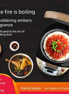 斯堪的那维亚Omu电饭锅多功能3升电饭锅家用商用快速烹饪预约全自