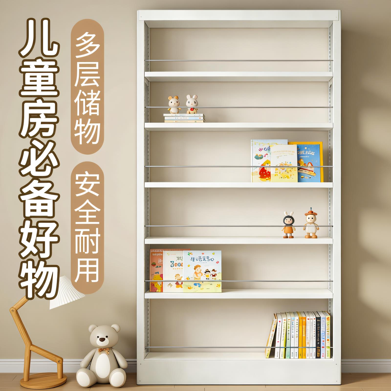 家用卧室壁挂收纳层架子门后绘本架客厅门口一体靠墙置物收纳层架