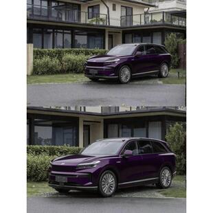 乐道L90改色膜悬浮车顶双拼钢琴亮黑全车贴膜TPU车衣高隔热玻璃膜