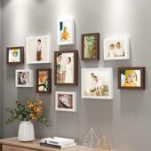 现代简约照片墙装 饰创意背景相片墙相簿墙上相框墙免打孔挂墙组合