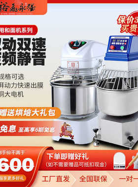 裕飞永强和面机商用双速双动20/25/50公斤揉面搅面带定时变频打面