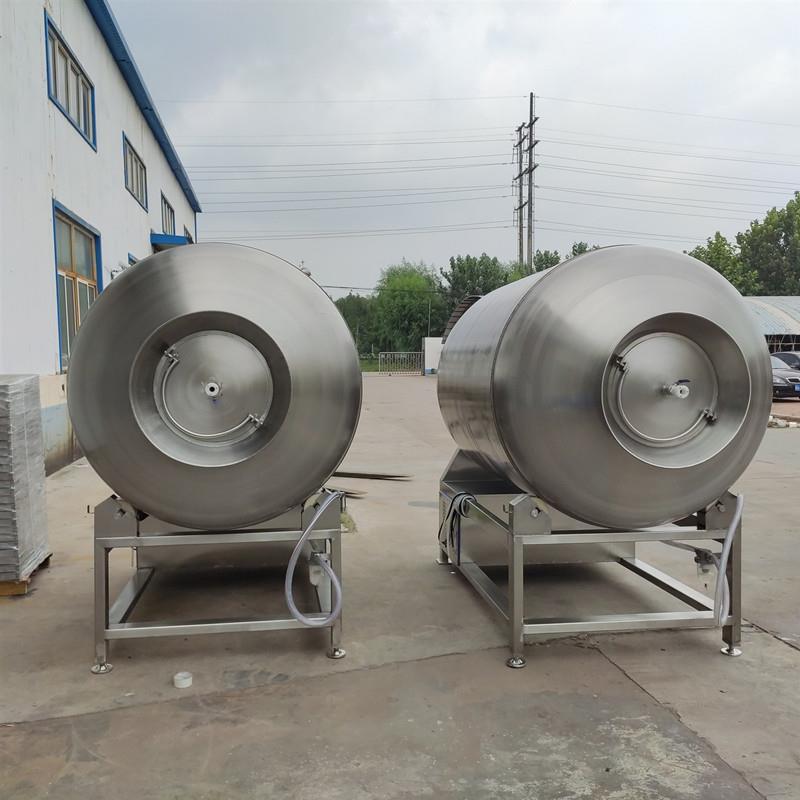 全自动大型腌鸡柳设备 真空滚揉腌鸡排机器 变频呼吸式牛排腌制机