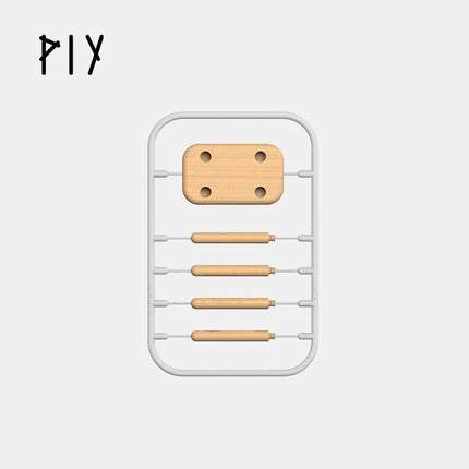 PIY小凳子矮凳可爱儿童宝宝家用客简约北欧换鞋凳便携实木板凳