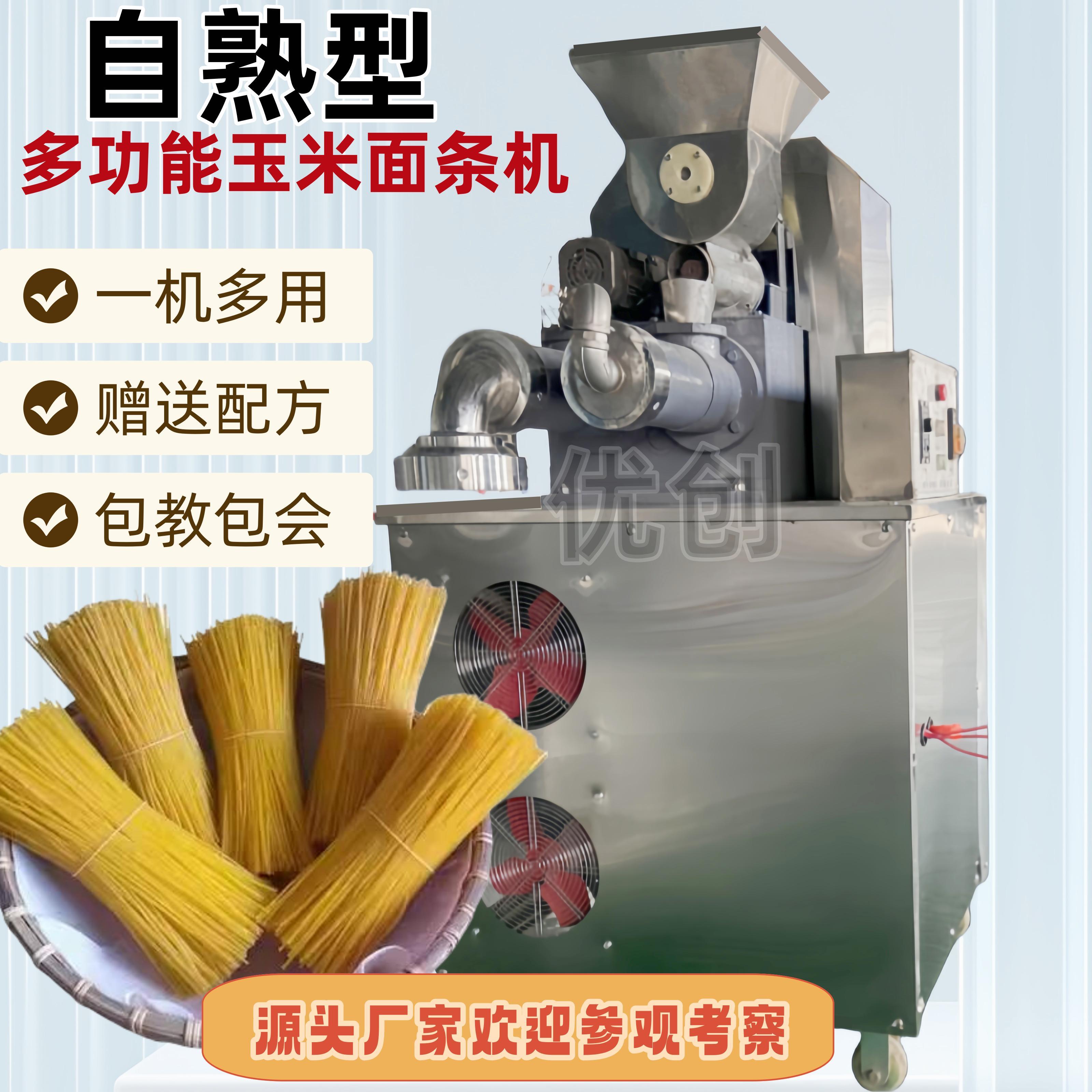 全自动自熟玉米面条机大型五谷杂粮面条机米线冷面机做红薯粉米线
