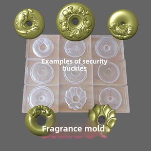 新品平安扣吊坠挂坠香珠香丸模具手工DIY制香合香手串亚克力定制