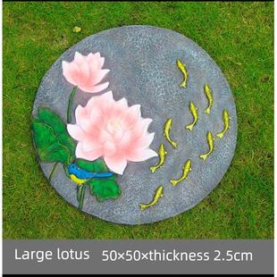 草坪垫脚石户外花园踏步石汀步石庭院子铺路防滑幼儿园步道石装 饰