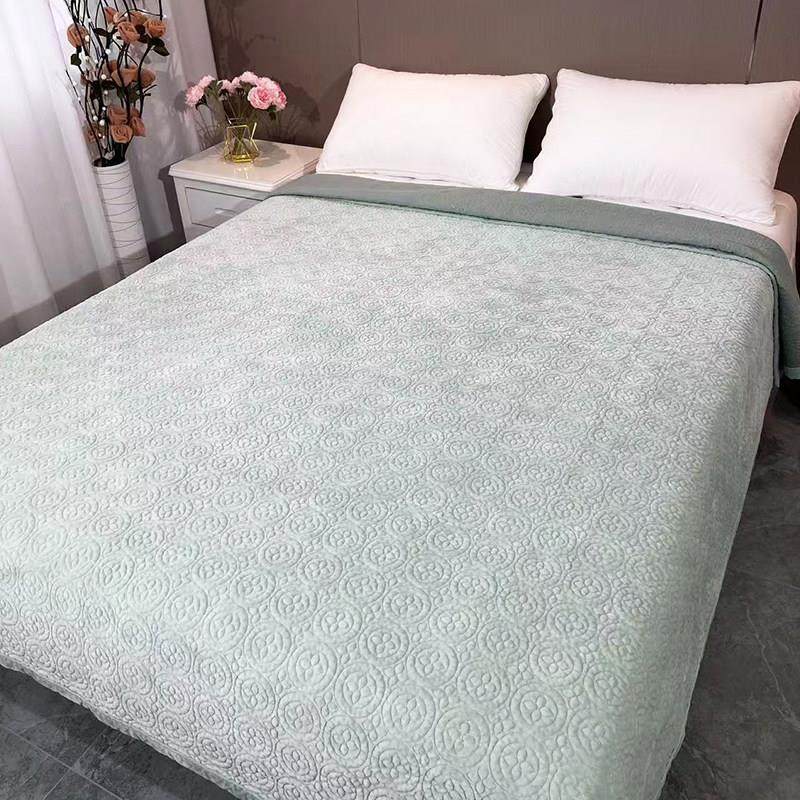 2025新款一面绒一面纯棉纯色床盖宝宝绒床单单件牛奶绒榻榻米垫子