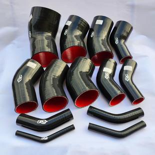 硅胶管耐高温高压45度变径弯头涡轮增压器中冷器软管水管 汽车改装