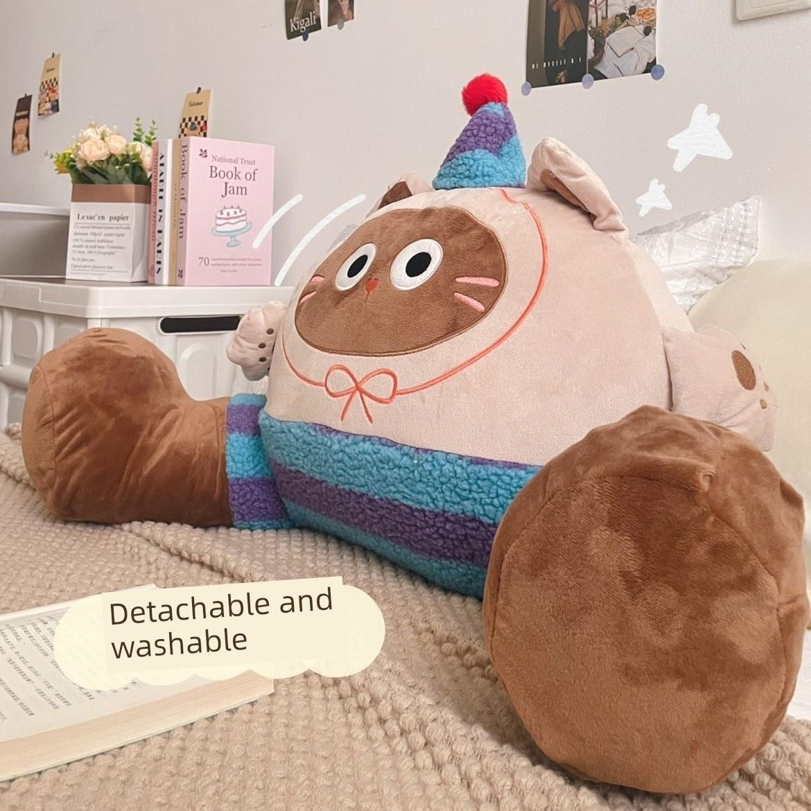 猫床靠垫软袋大靠垫孕妇枕头沙发枕头护腰学生宿舍床枕
