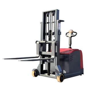 自动搬运堆高车小型2吨堆垛半电动装卸车叉车升高托盘铲车电瓶1吨