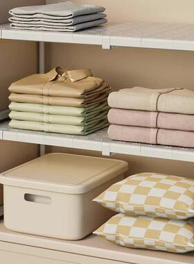 橱柜可伸缩储物架橱柜空间利用储物器物衣柜隔断组织者衣柜分层隔