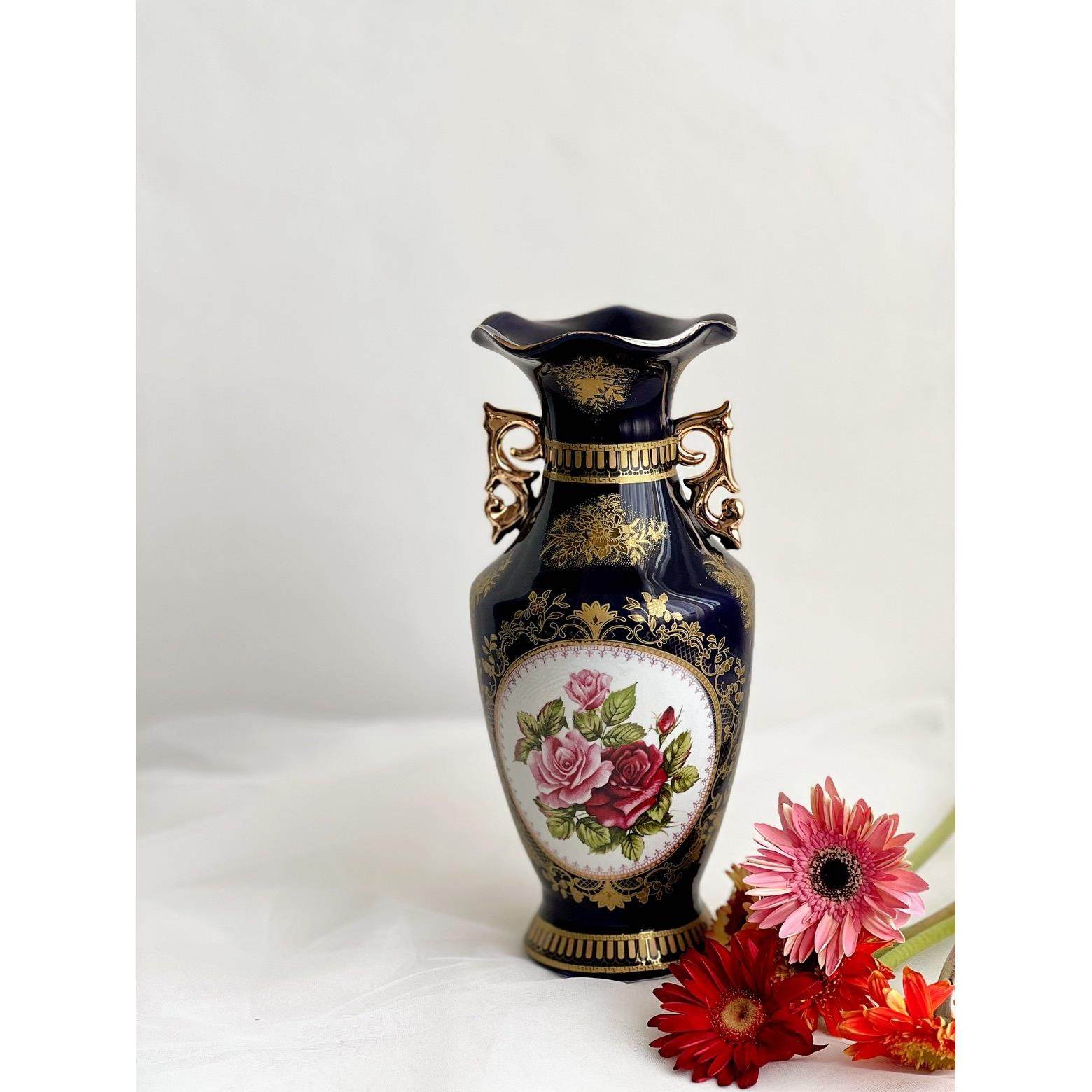 出口老货 蓝釉复古欧式花瓶 人物花卉陶瓷花瓶,家居饰品,花瓶,淘宝优惠券,粉丝福利购,淘宝优惠卷