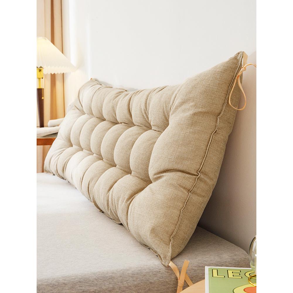 蔓越家 日式多功能床头大靠垫榻榻米飘窗长椅坐垫北欧纯色长靠枕