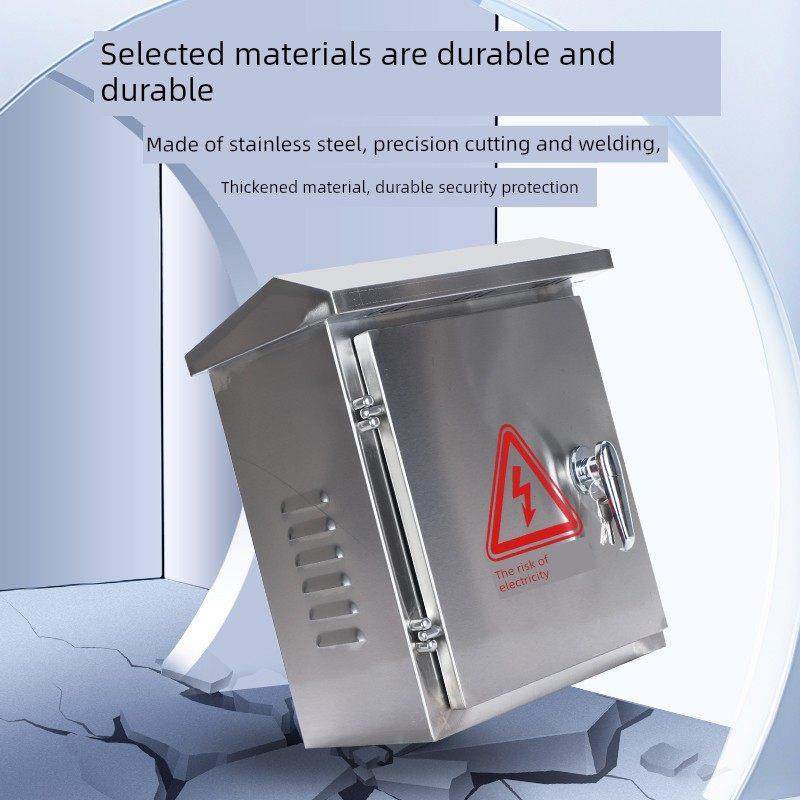 室外201/304不锈钢防雨配电箱低压配电箱壁挂杆监控仪表箱定制