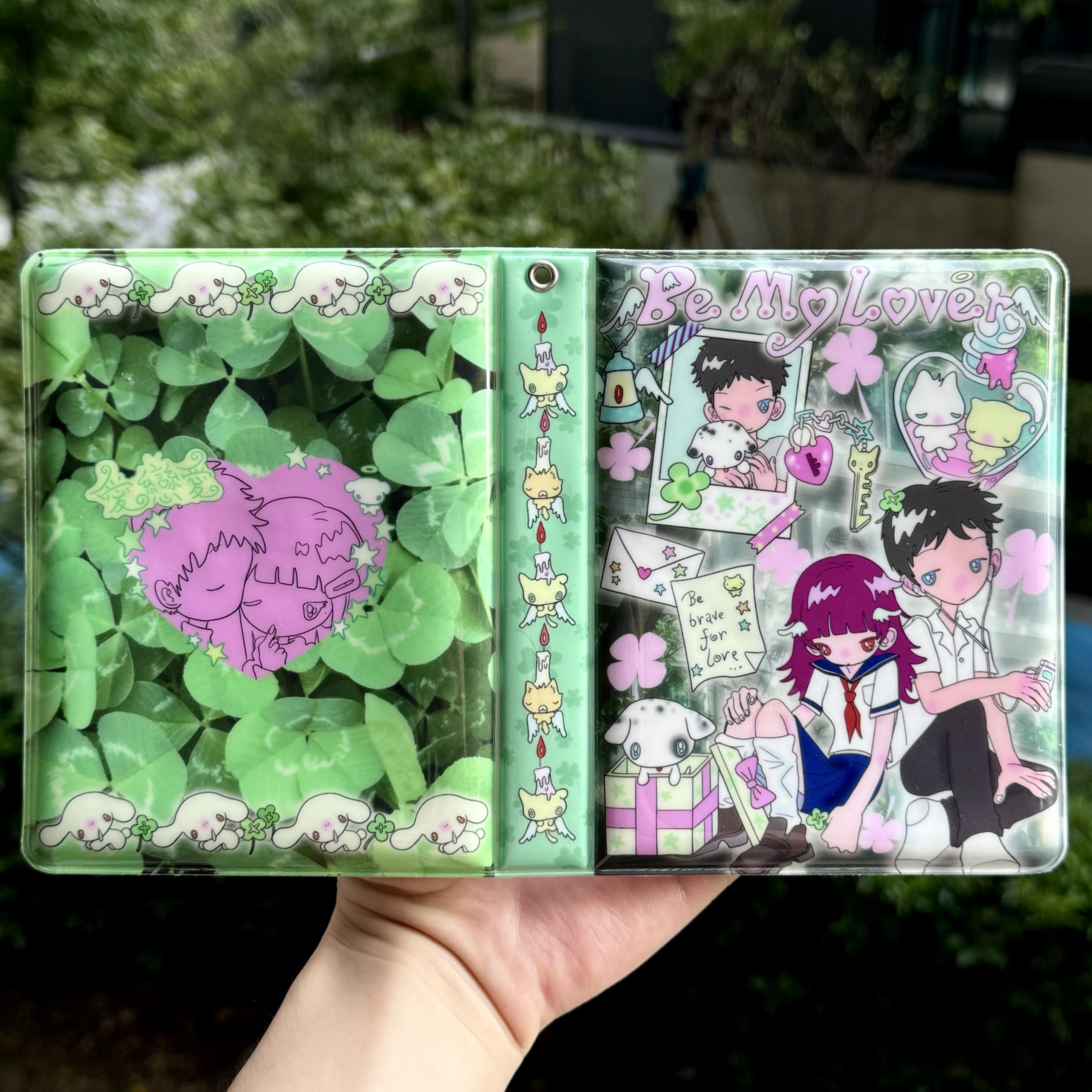 onionion*鸟鸟一 BeMyLover二宫格定页pvc卡册卡包3寸小卡拍立得