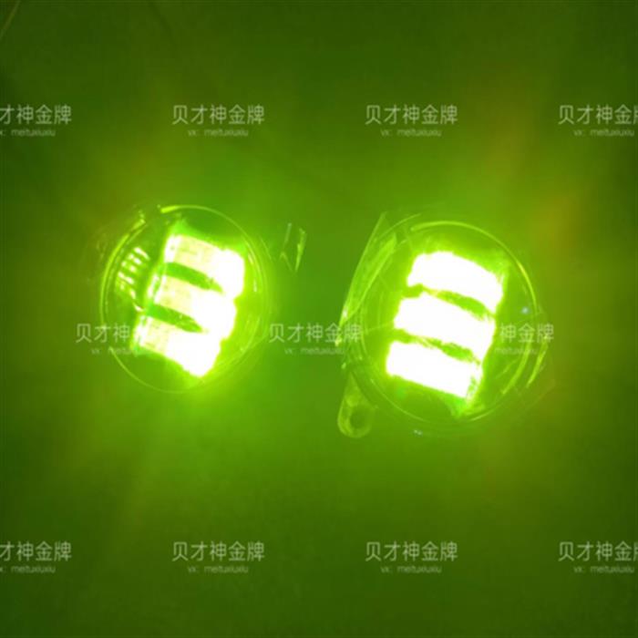 十代十一代思域雾灯改装三透镜青柠雾灯两厢思域LED防雾灯总成图片
