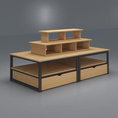 厂家中岛柜展示柜文具店堆头超市货柜母婴店展柜便利店促销流水台