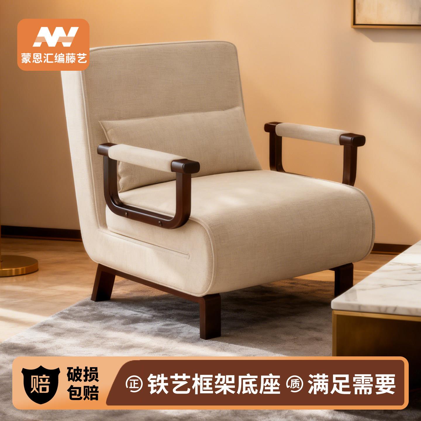 折叠沙发床客厅阳台一体两用小户型沙发椅2025新款单人推拉伸缩床