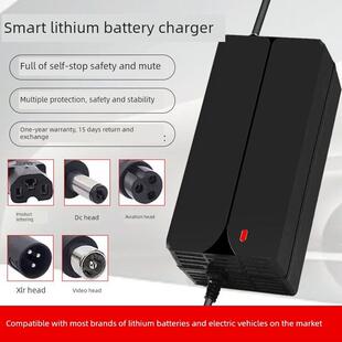 高端5A8A10A锂电池充电器48v60v72v三元铁锂充电机快充自动断电