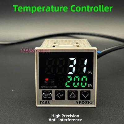 TC5S温控仪RS485通迅高精度恒温控制器4-20mA电流变送器制冷加热