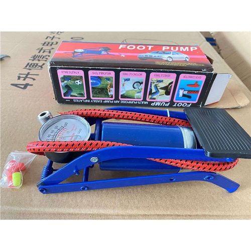 脚踏式自行车打气筒高压汽车脚踩充气泵电动车摩托通用打气筒