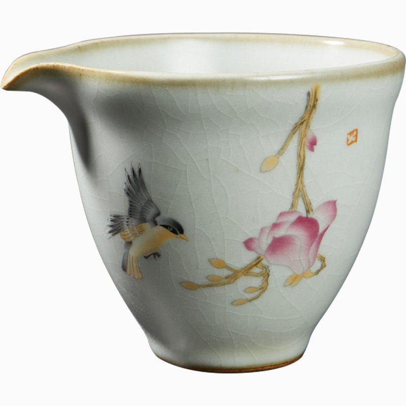 容山堂官窑彩绘公道杯大号可养开片分茶器仿古茶海功夫茶具茶漏架,餐饮具,公道杯,淘宝优惠券,粉丝福利购,淘宝优惠卷