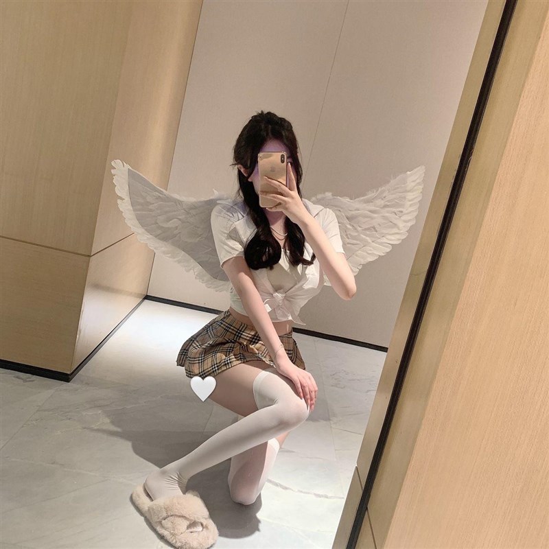 春秋天鹅绒丝袜过膝女微透大腿袜性感显瘦女生jk纯欲风白丝攻速袜