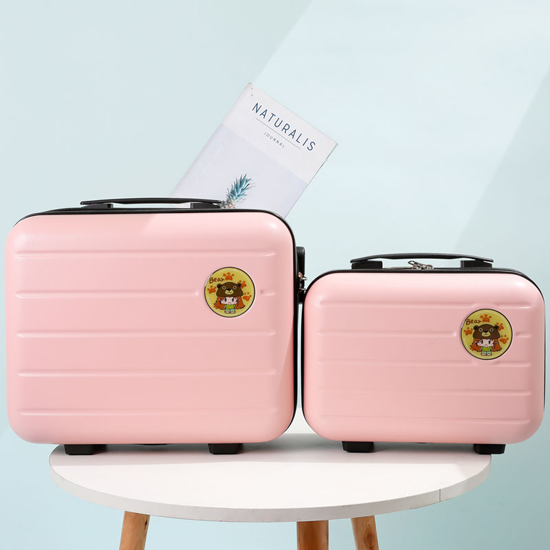 化妆箱可爱手提箱女14寸便捷迷你皮箱16寸密码行李箱洗漱收纳包新