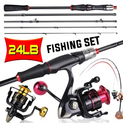 Sougayilang Carbon Fiber Fishing Rod and Reel Combos 1.8M 2.