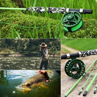 Sougayilang Fly Fishing Rod and Reel Multi-section Fly Fishi