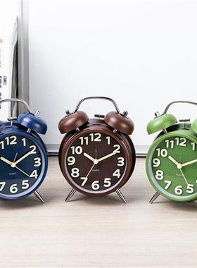 NESSA 小闹钟机械大声音闹铃创意个性学生用懒人时钟简约起床儿童