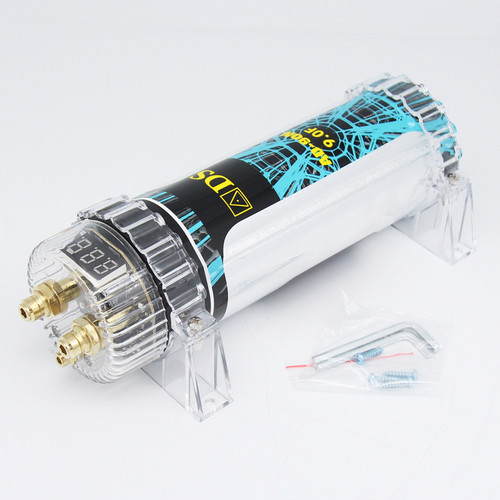 12V汽车音响改装车载低音喇叭功放专用9.0法拉电容水塘稳压器滤波