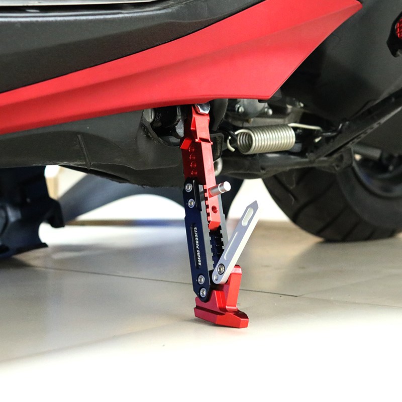 适用电动车深远A7/007改装侧支架铝合金边撑可调节侧脚架调节边铲