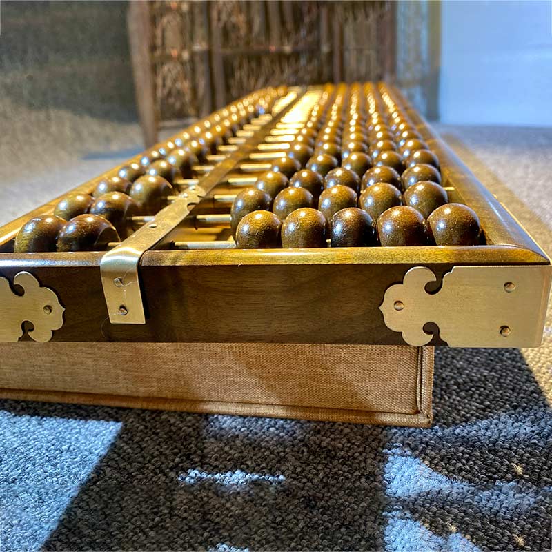 金丝楠木算盘摆件教具实木手工艺品老式文玩装饰家居摆设收藏送礼