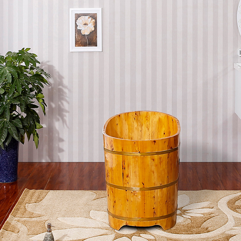 香柏木家用泡澡木桶成人木桶浴桶儿童洗澡木桶木盆实木木桶浴缸