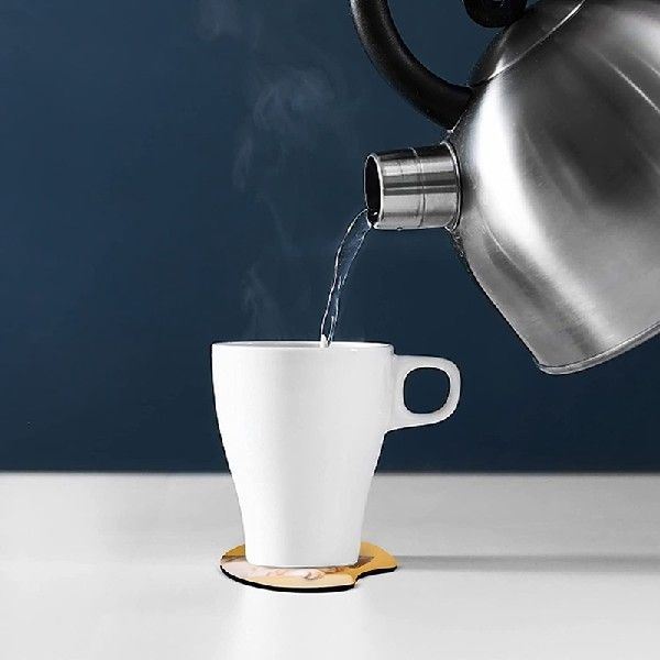 100 Pcs of Sublimation Blank Car Coasters, Round Opening