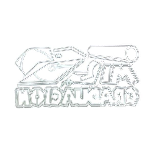 Graduation Theme Die Cuts Letter Embossing Die Cuts for