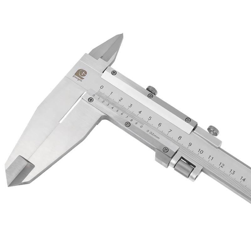 广陆大量程双刀爪游标卡尺0-500-600-1000mm上下爪1米油标工业级