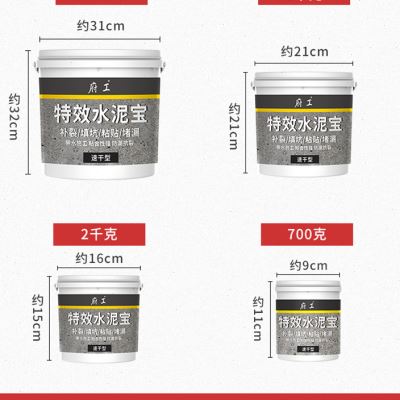 速干水泥宝防水补漏卫生间屋顶填坑补缝开裂粘贴修补坑洞堵漏砂浆
