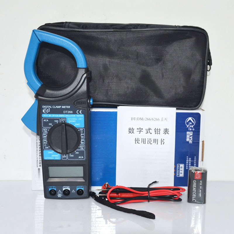 品数字钳形表万用电表高精度 266型 电流表多功能自动量程电容表